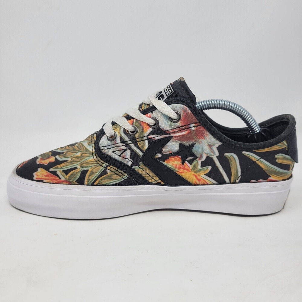Converse Cons Zakim Ox Black Floral Hawaiian Print Size 5.5 Men's , 7 Women's - Picture 4 of 11